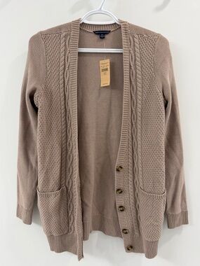 NWT American Eagle Brown Knit Cardigan Sweater - Small